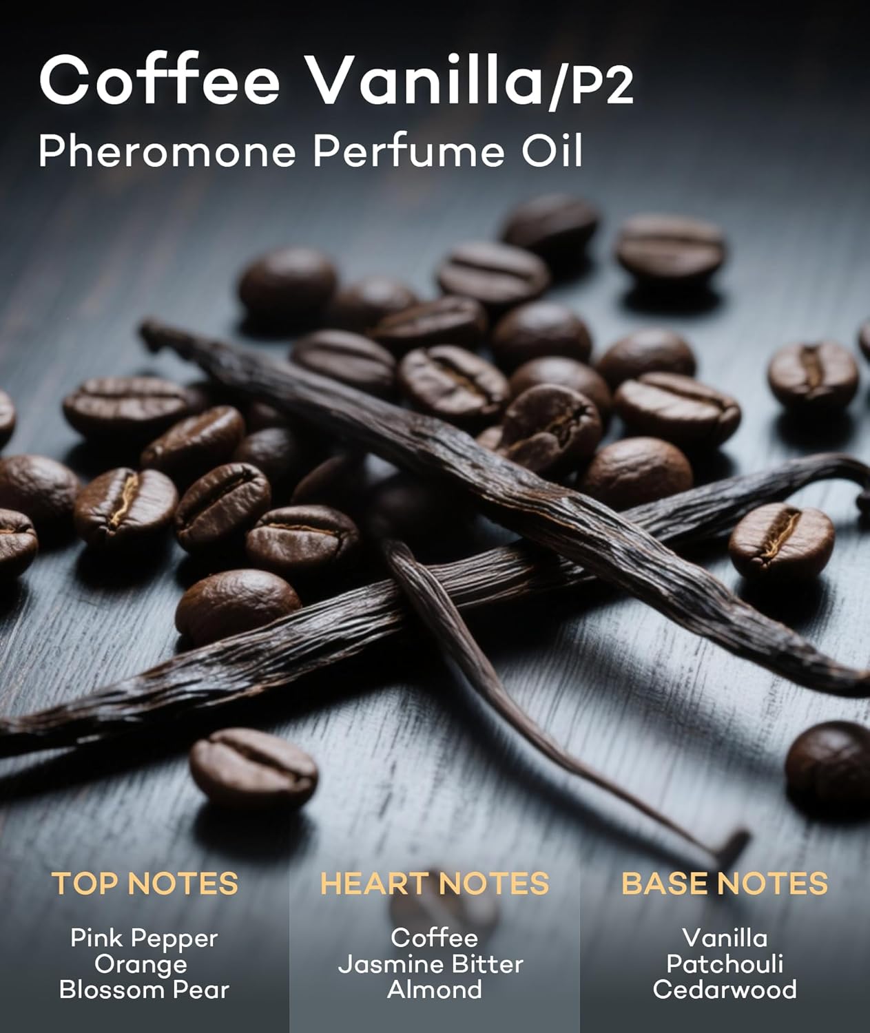 attar 2 Coffee Vanilla Roll-On Perfume Oil with Long-Lasting Warm Fragrance