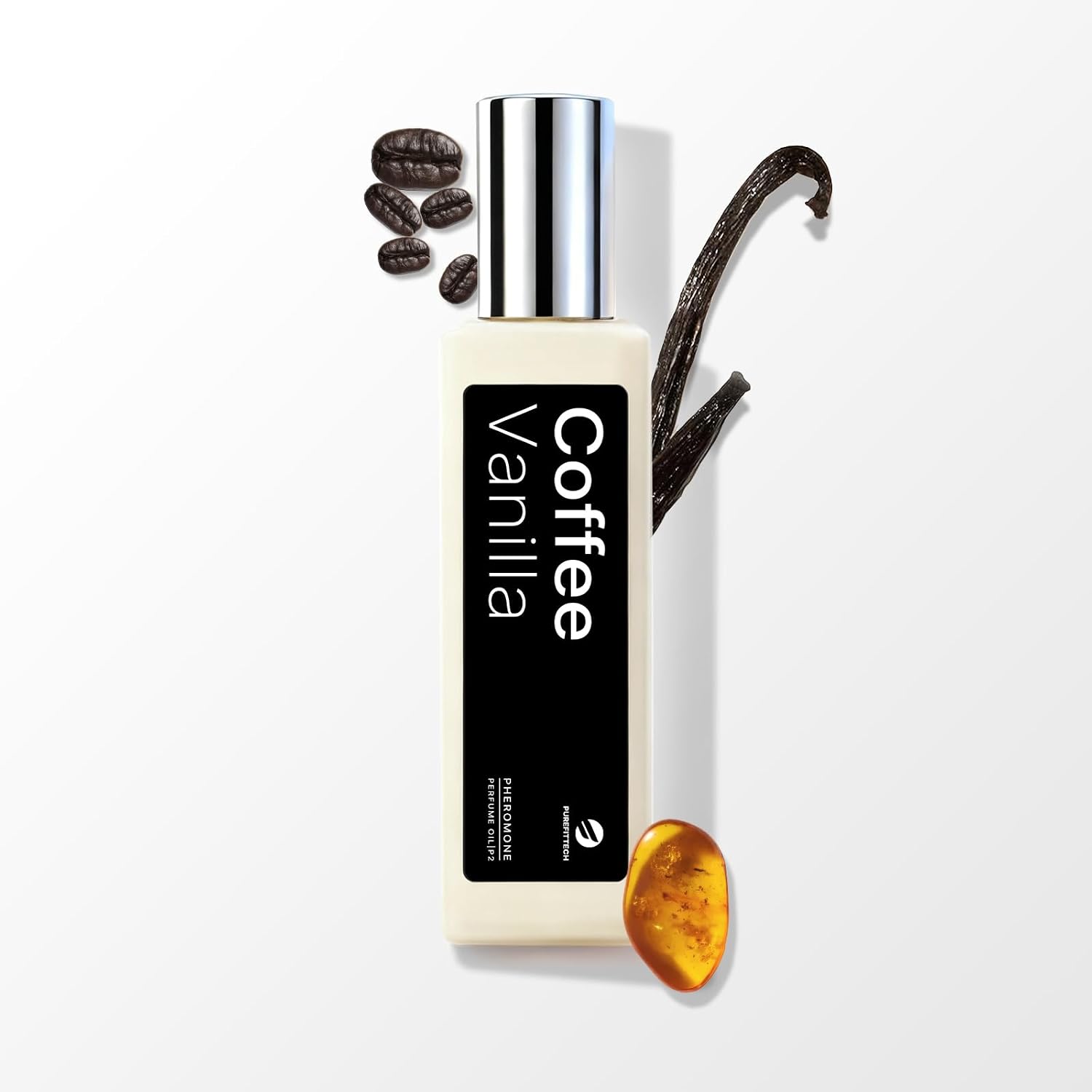 attar Coffee Vanilla Roll-On Perfume Oil with Long-Lasting Warm Fragrance